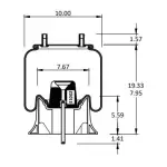 Trailer Air Spring Replaces 1R12-668, W01-358-9978, 67588, 9978