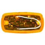 2\"x4\" LED, Yellow Rectangular, 16 Diode, Marker Clearance Light