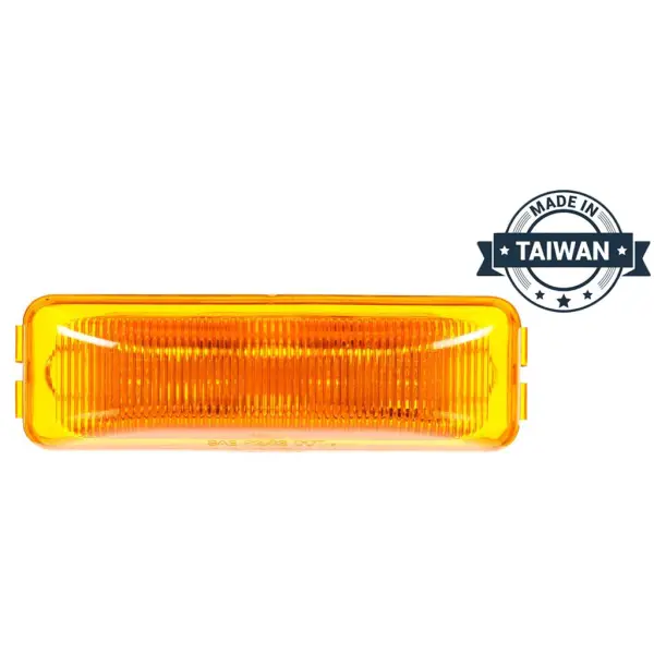 1\"x4\" LED, Yellow Rectangular, 4 Diode, Marker Clearance Light
