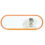 2\"x6\" LED, Yellow Oval, 24 Diode, Front/Park/Turn Taillight