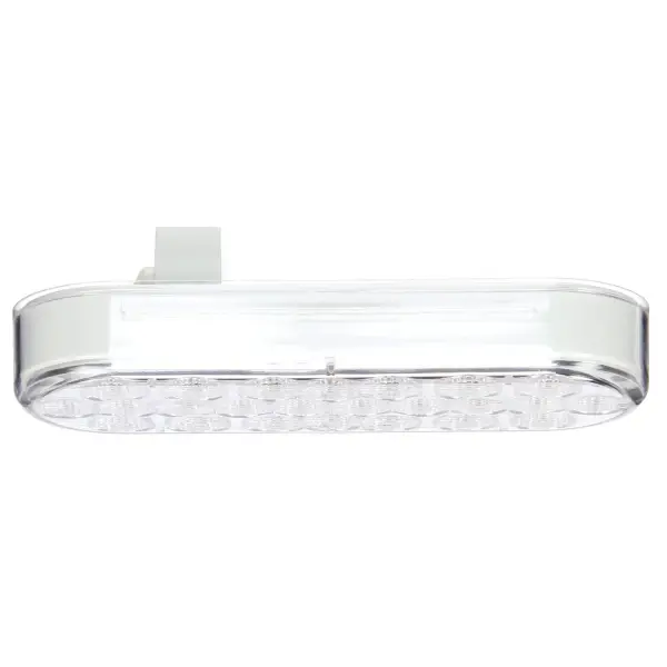 2\"x6\" LED, Clear Oval, 24 Diode, Front/Park/Turn Taillight