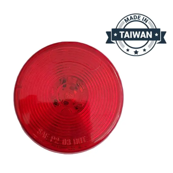 2.5\" LED, Red Round, 13 Diode, Marker Clearance Light