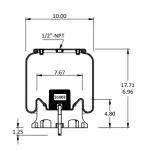 Air Spring for Peterbilt Replaces C81-1012, C81-1003, 1R12-1204