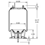Air Spring for Navistar Replaces 3541731C1, 1R12-432, 1190, 9875