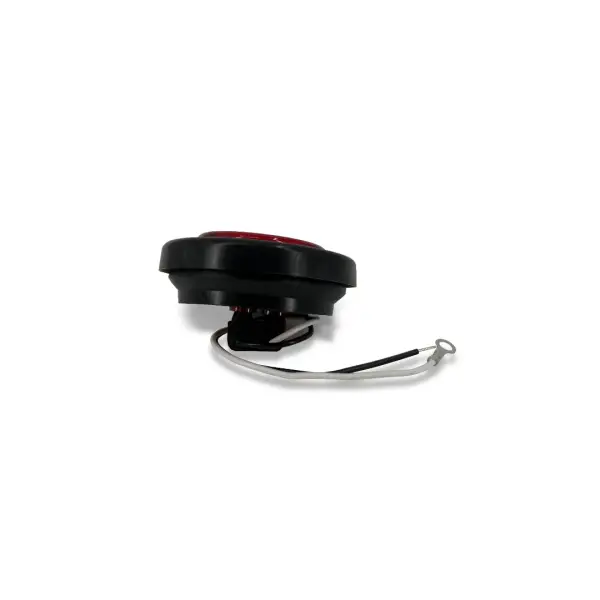 2\" LED, Red Round Marker Clearance Light with Grommet and Wiring