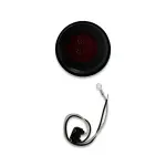 2\" LED, Red Round Marker Clearance Light with Grommet and Wiring
