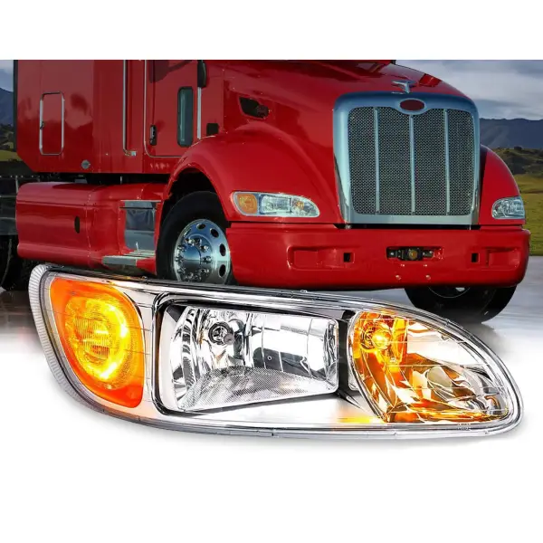 Passenger Side Headlight for 2000+ Peterbilt Replaces 16-09190R