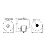 Cabin Air Spring for Volvo Replaces 1S6-058, 21165209, 20462624