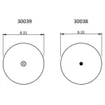 Convoluted Air Spring Replaces W01-358-6897, 2B9-229, 64517