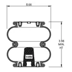 Convoluted Air Spring Replaces W01-358-6947, S-2630, 2B9-201