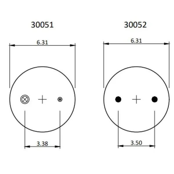 Convoluted Air Spring Replaces W01-358-6944, 2B9-252, 6944, 4454
