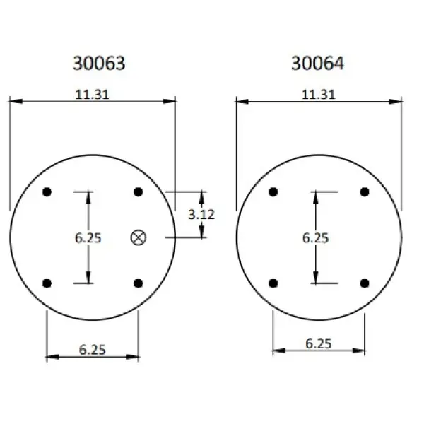 Convoluted Air Spring Replaces S-13034, 2B14-360, W01-358-7135