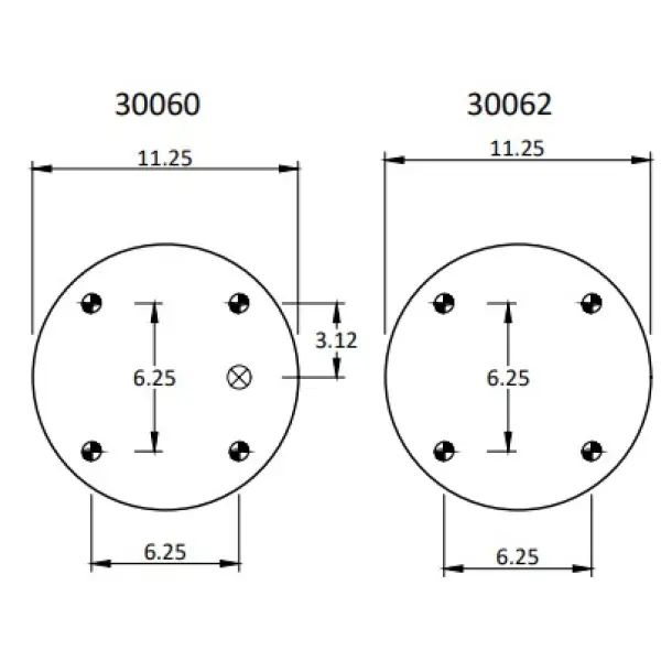 Convoluted Air Spring Replaces S-1080, 2B14-356, W01-358-7136