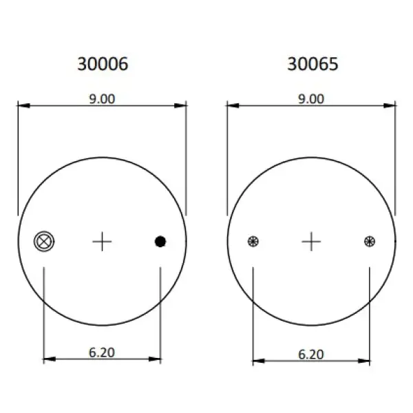 Convoluted Air Spring Replaces 2B12-440, W01-358-7555, 64284