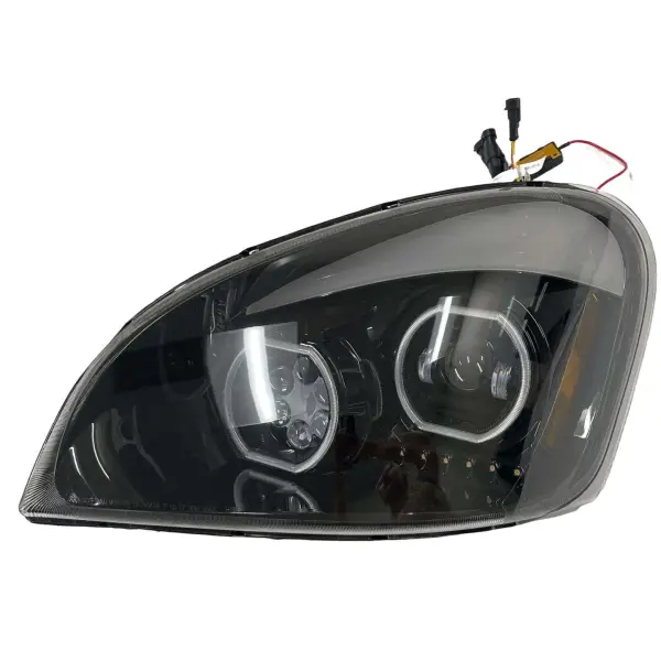 Left Side LED Headlight For Freightliner Cascadia w/ Halo
