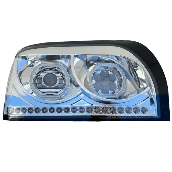 Freightliner Century Projector Headlight Chrome Driver Side