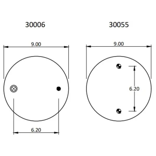 Convoluted Air Spring Replaces 3B12-335, W01-358-7996, 64570