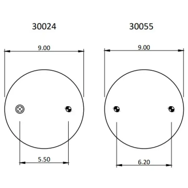 Convoluted Air Spring Replaces S-11637, W01-358-8008, 64562, 8008