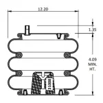 Convoluted Air Spring Replaces S-11637, W01-358-8008, 64562, 8008
