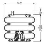 Convoluted Air Spring Replaces S-12405, 3B12-319, 64560, 8032