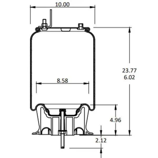 Air Spring for Navistar Replaces 3541731C1, W01-358-1191