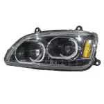 Left Side Black Projector Headlight for Kenworth T660 Trucks