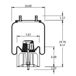 Trailer Air Spring Replaces S-34733, C-34733, 9 10PS-14.5 P 139 H