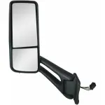 Left Side Chrome Powered Heated Door Mirror Peterbilt 567 and 579