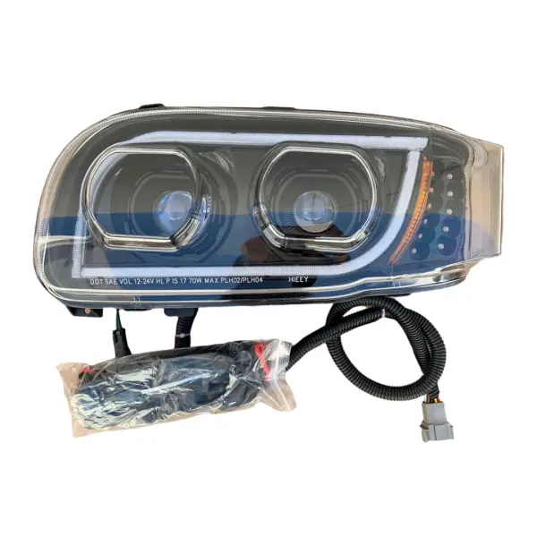 Peterbilt 388 389 367 567 Black LED Projection Headlight Driver S