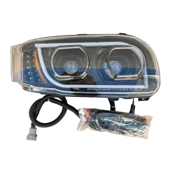 Peterbilt 388 389 367 567 Black LED Projection Headlight Passenge