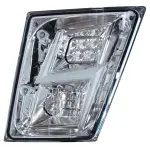 LH Fog Light For Volvo 2004-2017 VNL, LED Light, w/ DRL, Chrome