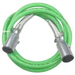 ABS Electrical Cable 7 Way Plug 12 ft Straight Green