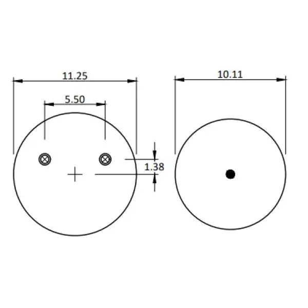 Trailer Air Spring Replaces S-20901, W01-358-8091, 1R14-093