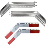 United Pacific Chrome Spring-Loaded Mud Flap Hangers – Pair – 1-1/8″ Bolt Pattern – Universal-1174689