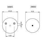 Trailer Air Spring Replaces S-21966, C-21966, W01-455-8708