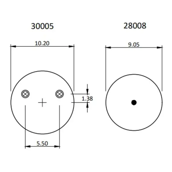 Trailer Air Spring Replaces S-20900, S-21800, W01-358-8709