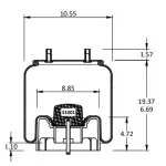 Trailer Air Spring Replaces S-20900, S-21800, W01-358-8709