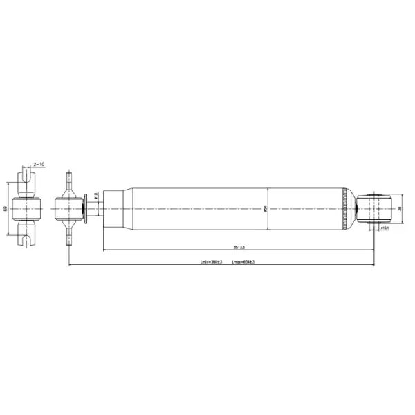 Rear Shock Absorber for 2007-2018 Jeep Wrangler Replaces 23144_A