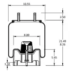 Air Spring Replaces C-22948, S-22948, W01-455-8713, 1R13-140