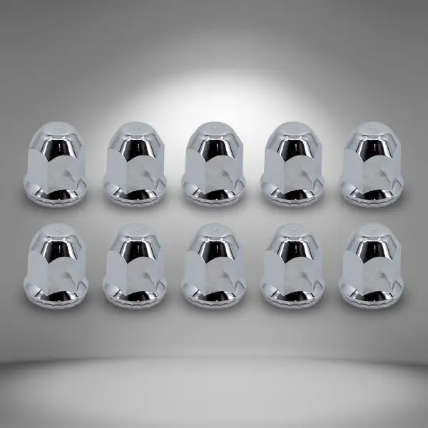 10 pcs of 33mm Luxury Screw-on Lug Nut Covers for Semi Trucks