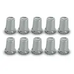4 pcs of Chrome Plastic Universal Starlight Rear Wheel Cover Set