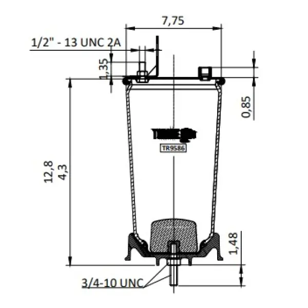 Air Springs Replaces W01-358-9586, W013589586, 90557249
