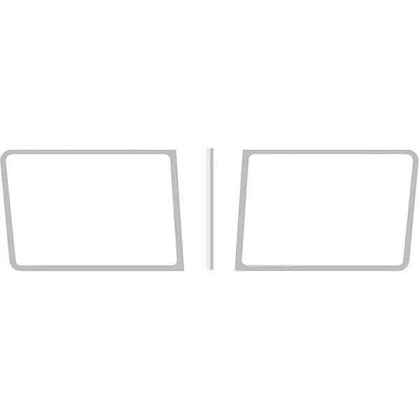 Stainless Steel Windshield Trim 1988-2020 Peterbilt Legacy Cab