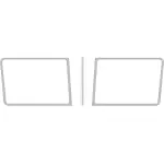 Stainless Steel Windshield Trim 1988-2020 Peterbilt Legacy Cab