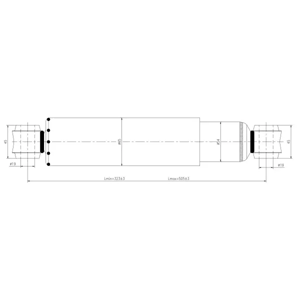 Shock Absorber for Kenworth / Peterbilt Trucks Replaces 85062