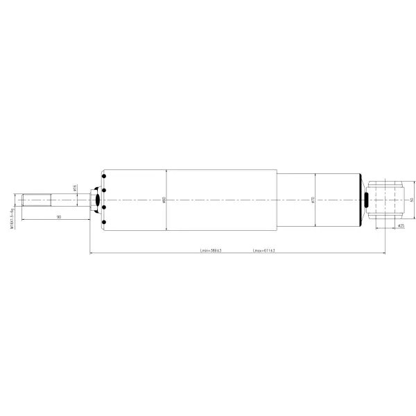 Heavy Duty Shock Absorber for Peterbilt Trucks Replaces 85311