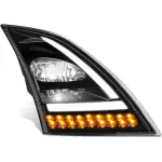 Passenger Side Black LED Headlight for Volvo VNL 2018+