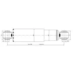 Heavy Duty Shock Absorber for Trailers Replaces 654907