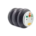 Triple Convoluted Air Spring 1/2" NPT Single Port Universal