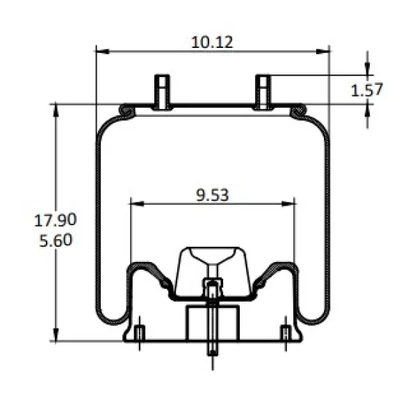 Trailer Air Spring, Replaces W01-358-8782 & RML8782